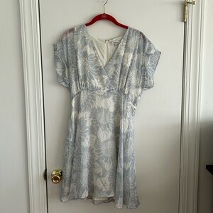 Blue and White Floral Madewell Dress